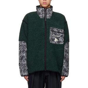 and wander x adidas fleece zip-up